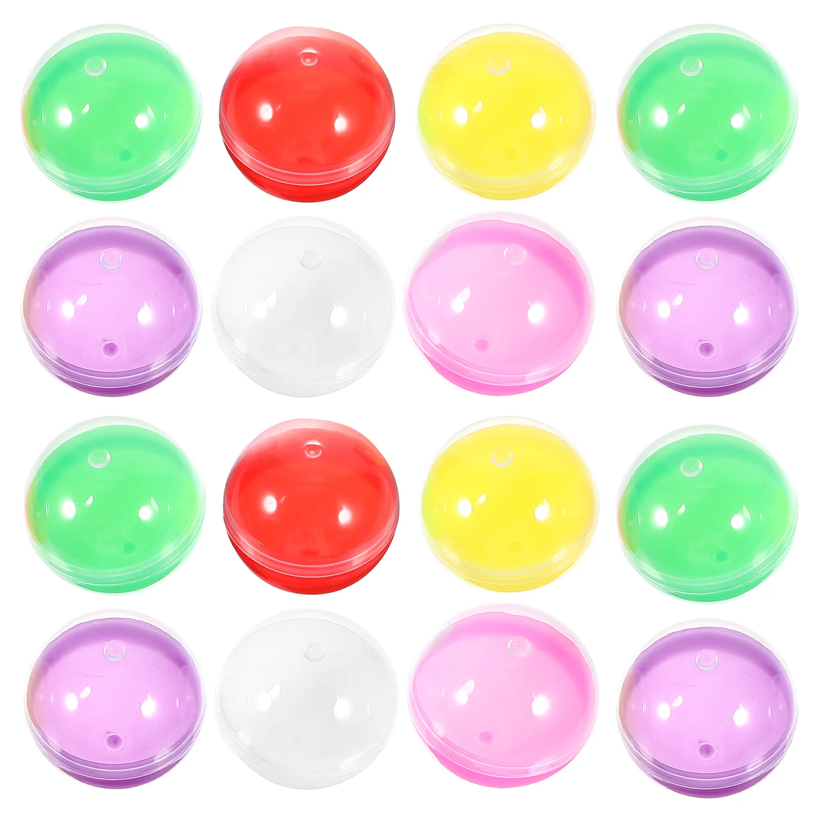 50 Pcs Egg Shell Capsules Gumballs Plastic Empty Toy Basket Easter Eggs Child Bulk Toys