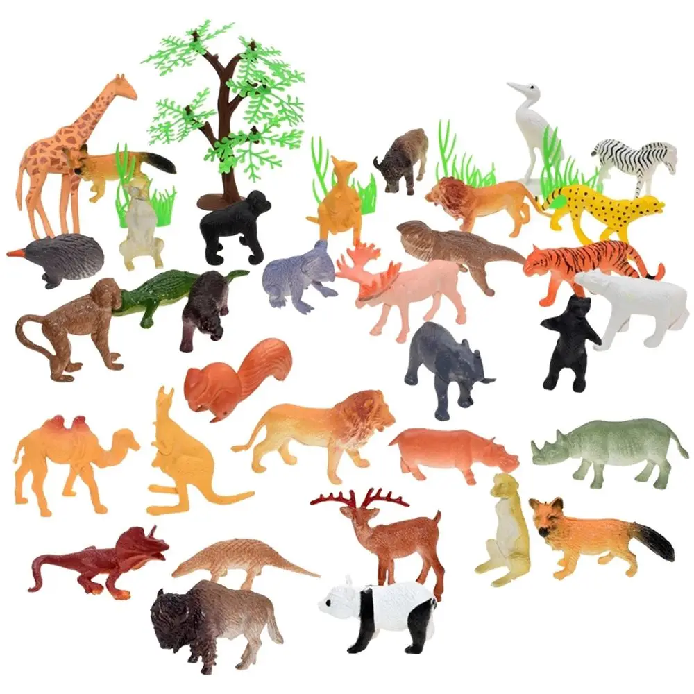 

Kids Educational Toys Collection Toy 53pcs/set Mini Animal Model Simulation Animal Animal Figure Animal World Zoo Model