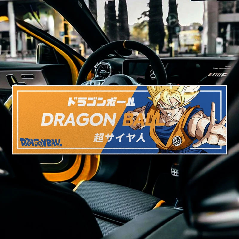 Dragon Ball Anime Sticker Goku Piccolo Car Stickers Shield Scratches Waterproof Laptop Window PVC Anime Sticker