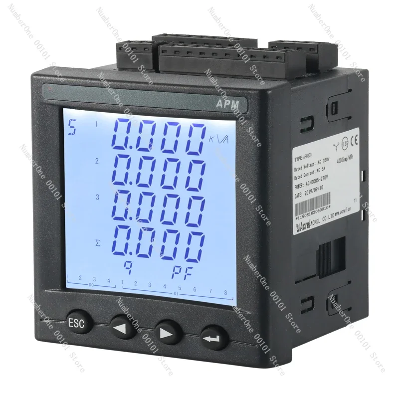 APM810/MCM full-function harmonic network power meter, dual communication RS485 0.5S level