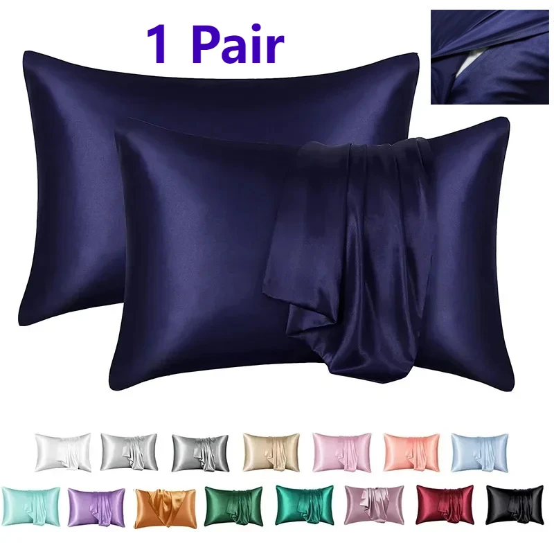 

1 Pair Natural Mulberry Silk Pillow Case Real Silk Protect Hair Skin Pillowcase Any Size Customized Bedding Pillow Cases Cover