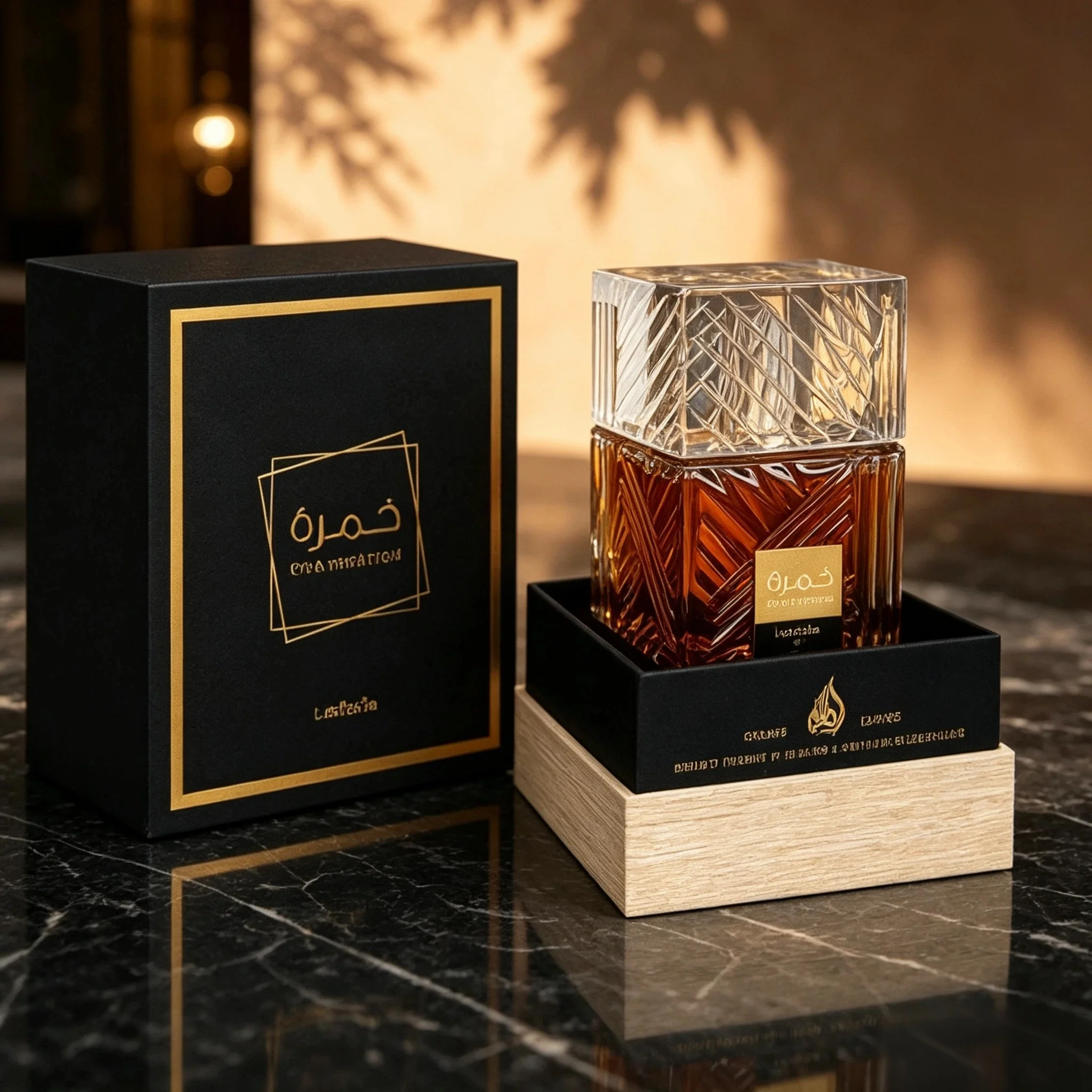 Aromatherapy Diffuser - ラッタファ カムラ アンバーウッド オードパルファム 100ml。 アロマティックな香り：オリエンタルなグルメ感を漂わせる、木のような香り。
