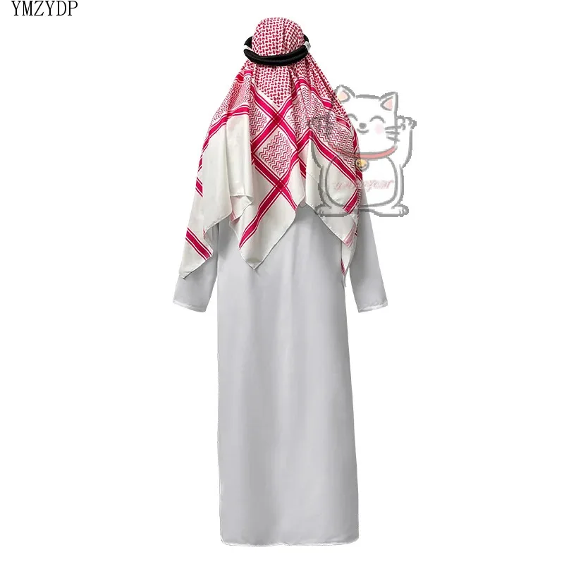 

DY20New Arab Emirate Costume Shepherd Rich Arab Prince Adult Role Playing Fantasia Halloween Carnival Costume Hot Selling25