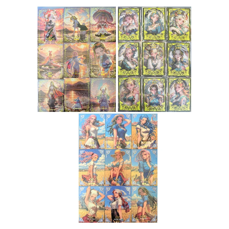 Japanese anime ONE PIECE Nefertari D Vivi Shirahoshi Nico Robin Yamato Collect cards Christmas birthday present toy for children