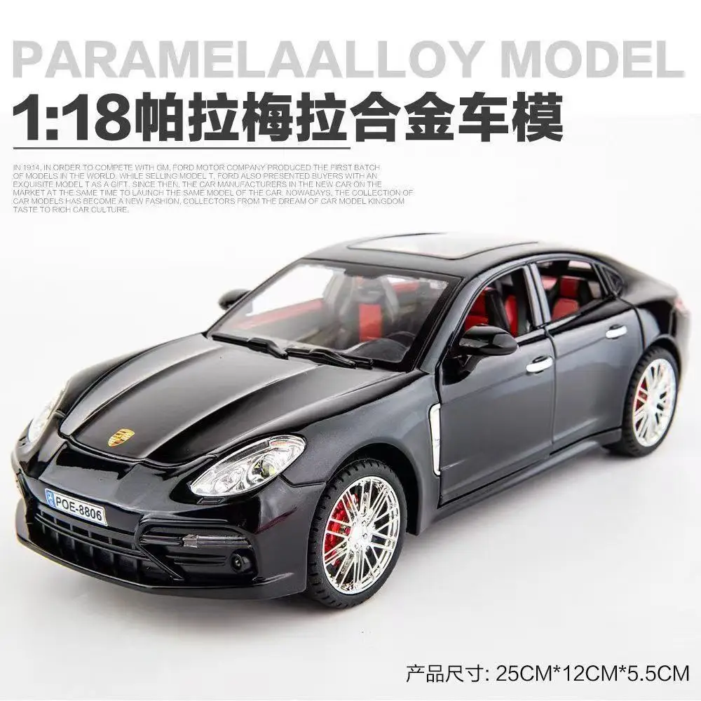 

1:18 Porsche Panamera Alloy Car Model Simulation Sound And Light Pull Back Toy Car Toy Boy Collection Decoration Gift