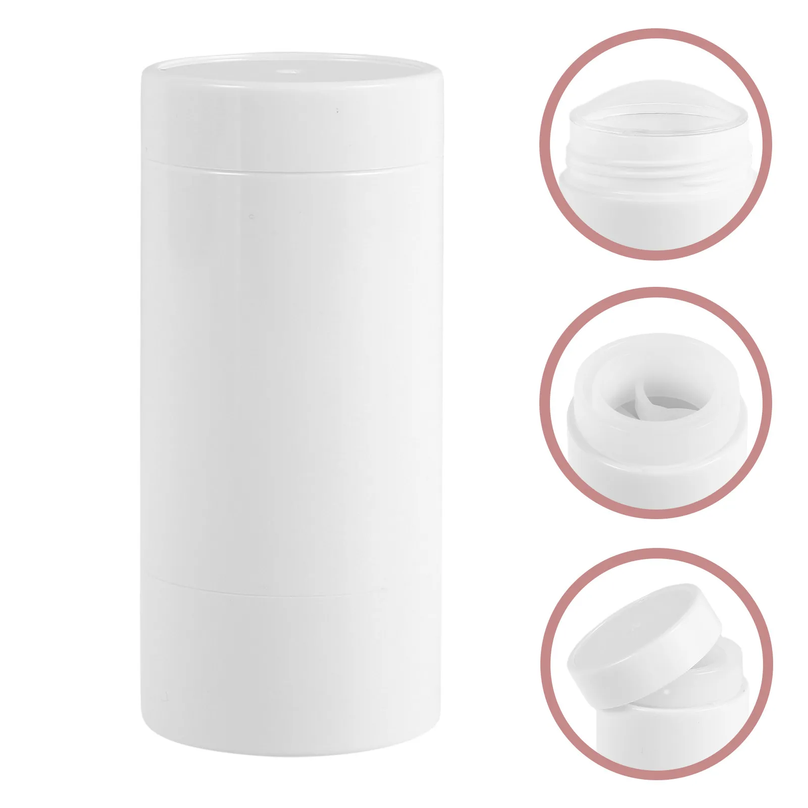 

3Pcs Reusable Deodorant Stick Containers Twist-Up Mechanism for DIY Blush Deodorants Solid Lotions Balm Lipstick Travel Friendly