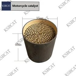 Euro 5 35*40MM Motorcycle Exhaust Gas Treatment Metal Honeycomb Catalyst Three-Way Catalytic Converter for Motorcycle Catalyst