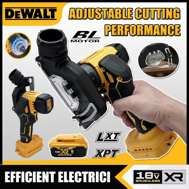 

Аккумуляторная угловая шлифмашина DeWALT 3 дюйма с рукояткой, электрическая отрезная мини-циркулярная пила, электроинструмент, 18В, аккумулятор