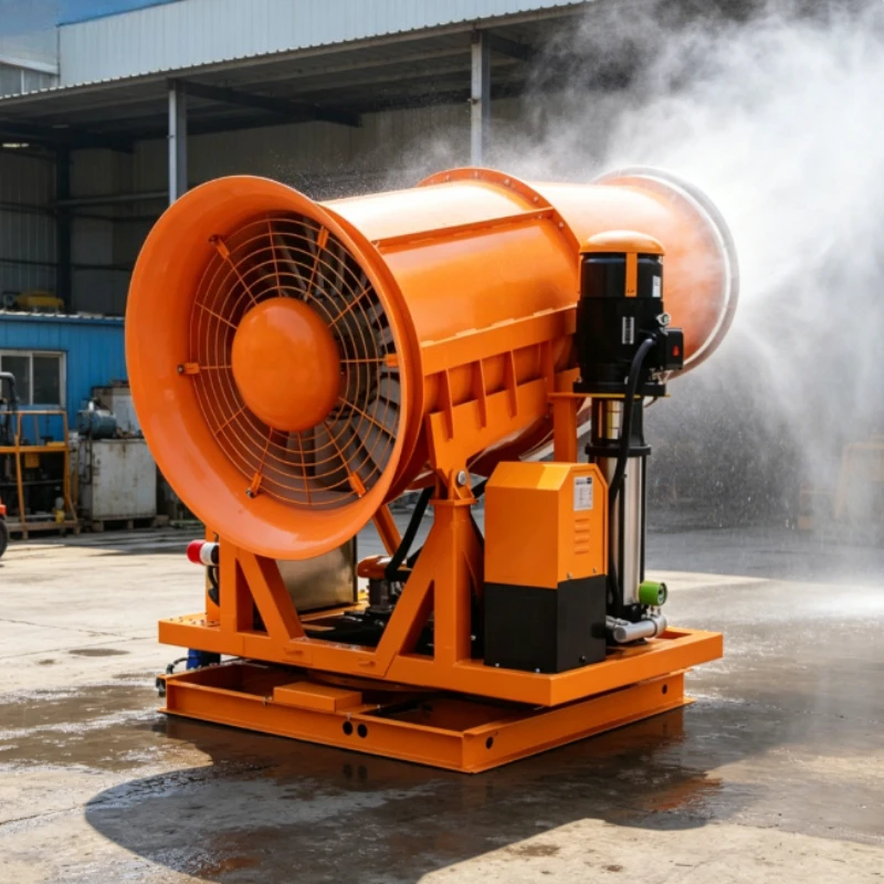 Fog Cannon Dust Suppressor 51M Range For Stone Quarry Mine Demolition Site Livestock Pasture Sanitation Disinfection Sprayer