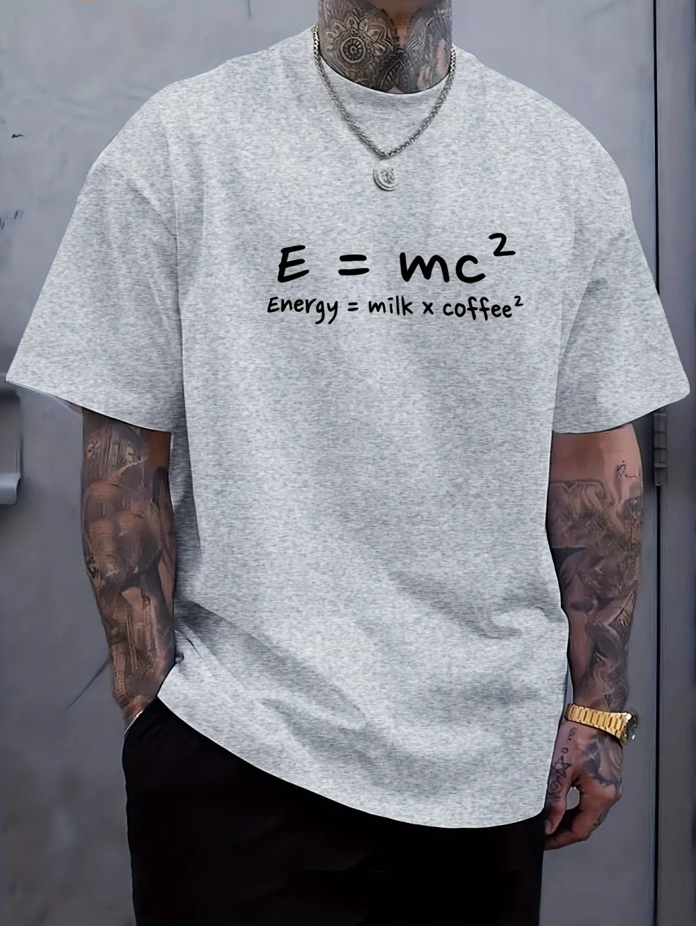 Men's Plus Size Summer Short-Sleeve Graphic Print T-Shirt Versatile Inner Layer Base Tops Casual Sports High Quality Men Clothes