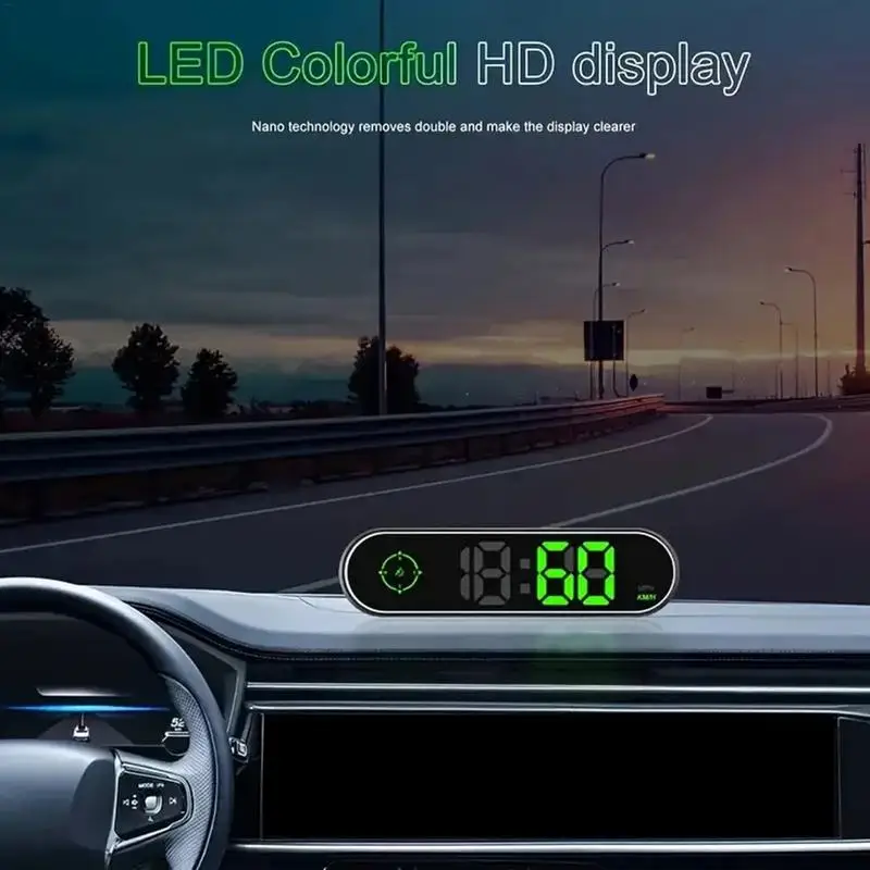 Car Speed Display Vehicle Speedometer Hud GPS Colorful High-definition Display Speedometer Speedometer Projector For All Vehicle