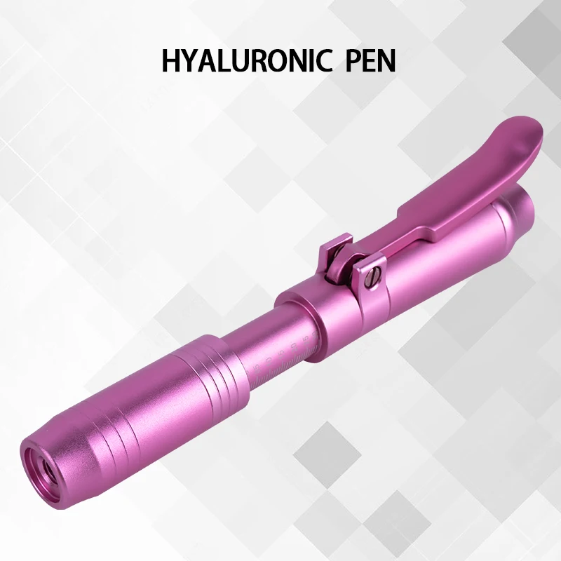 Stylo Acide Hyaluronique 2 en 1, Atomiseur de Seringue à Acide Hyaluronique, Déformation des Imperfections, Épaississement des Lèvres, Pression Réglable