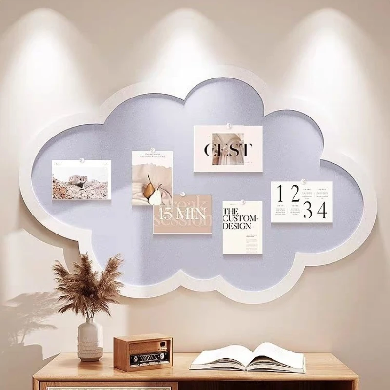 Korean Style Cloud Shape Photos Wall Felt Wall Stickers Soft Felt Board Display Wall Background Covering Decoration Wallpaper