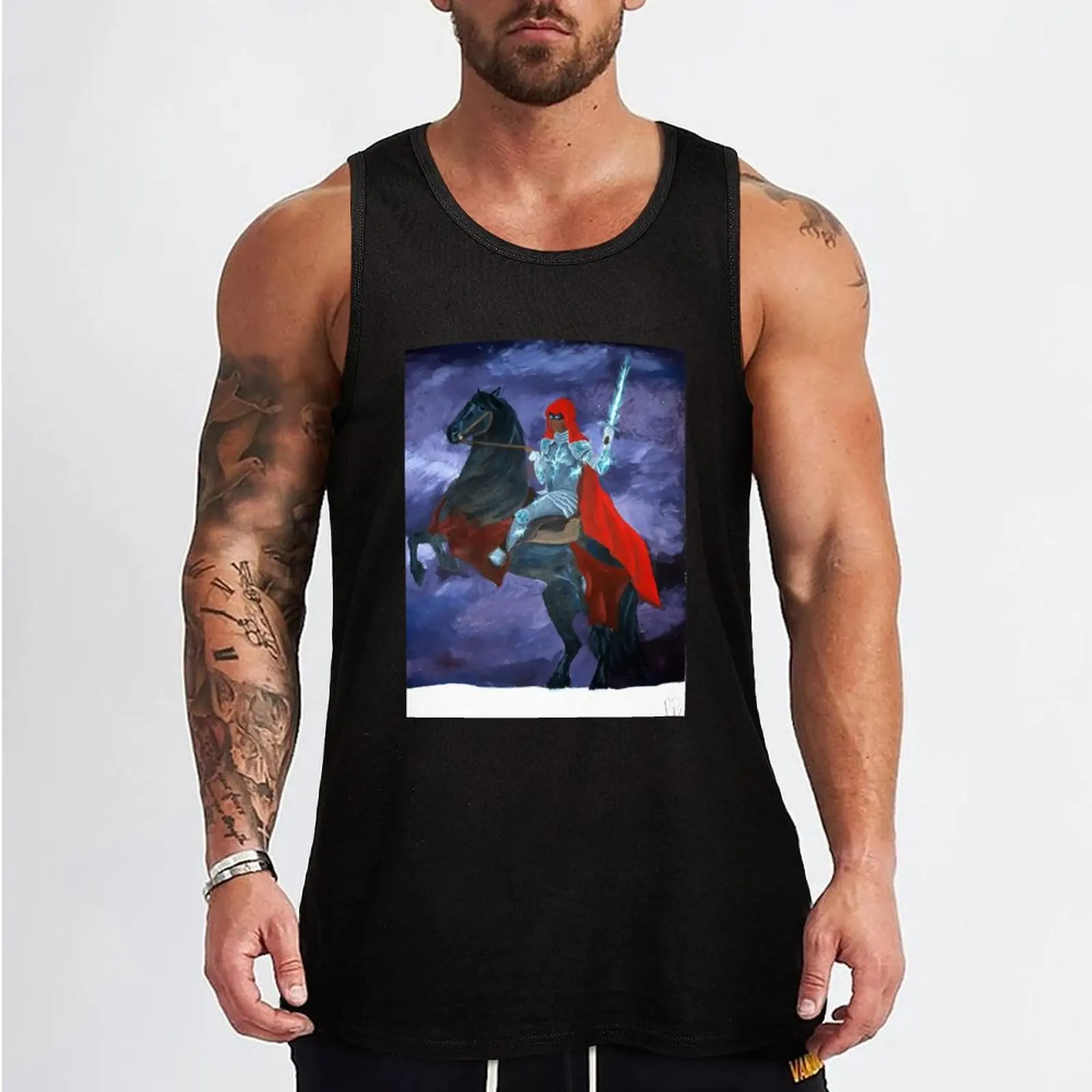 Ice Knight Tank Top sleeveless shirt man gym muscular man gym t-shirts man