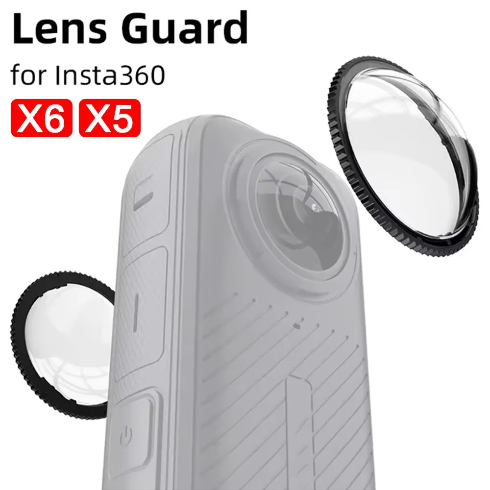 For Insta360 X6 X5 Hard PC Lens Guards Protector Rotate Removable Anti-Scratch Protective Cover Camera Caps for Insta 360 One X5