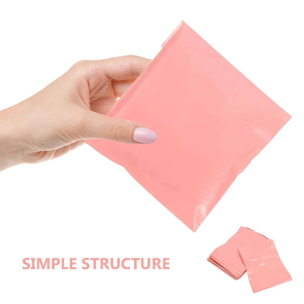 ซองพลาสติกกันน้ำสีชมพู 100 ชิ้น ขนาด 35x25 ซม. แบบปิดผนึกเอง สำหรับส่งเสื้อผ้า ซองจดหมายสำหรับจัดส่งสินค้า ซัพพลายเออร์บรรจุภัณฑ์ขนาดใหญ่