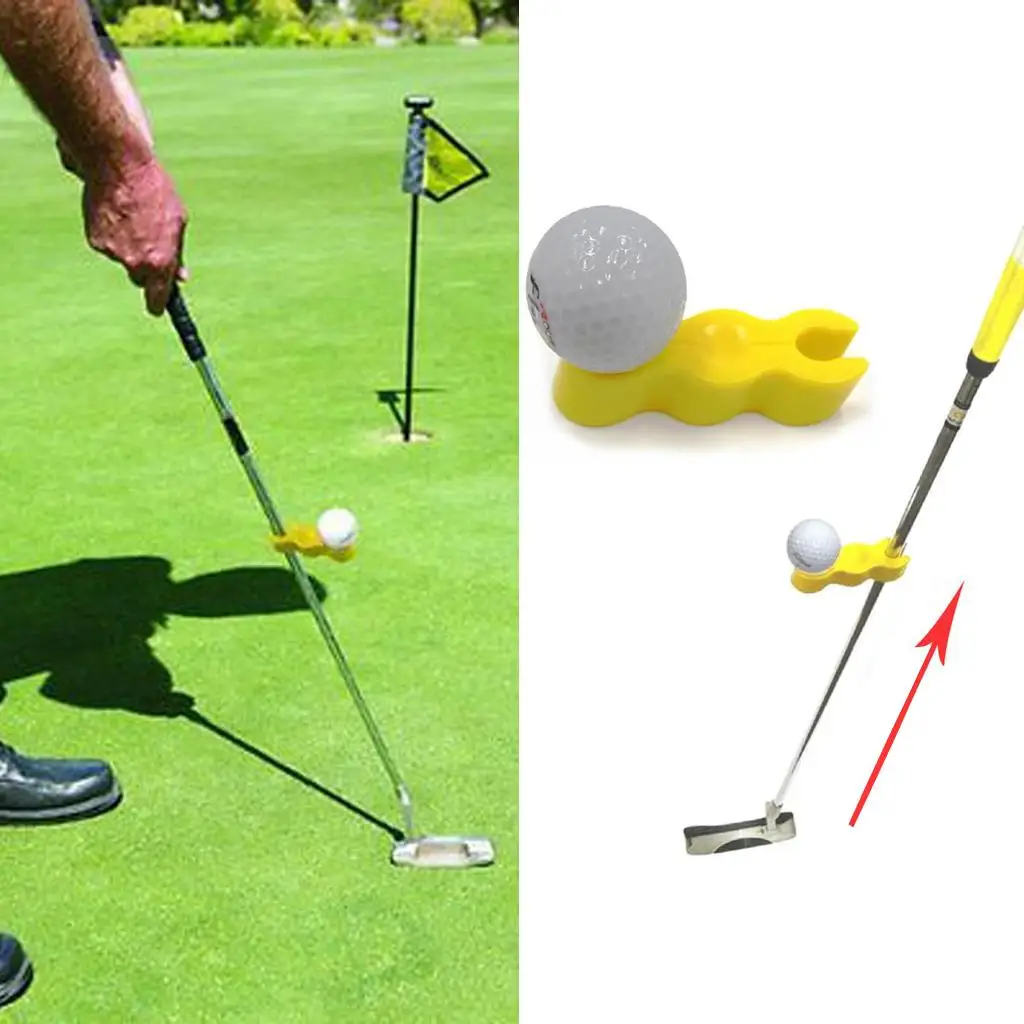 Plateau d'entraînement de golf pour le rythme de swing, avec clip universel, aide à la pratique du putting, accessoire sportif pour un contrôle fluide du coup de club