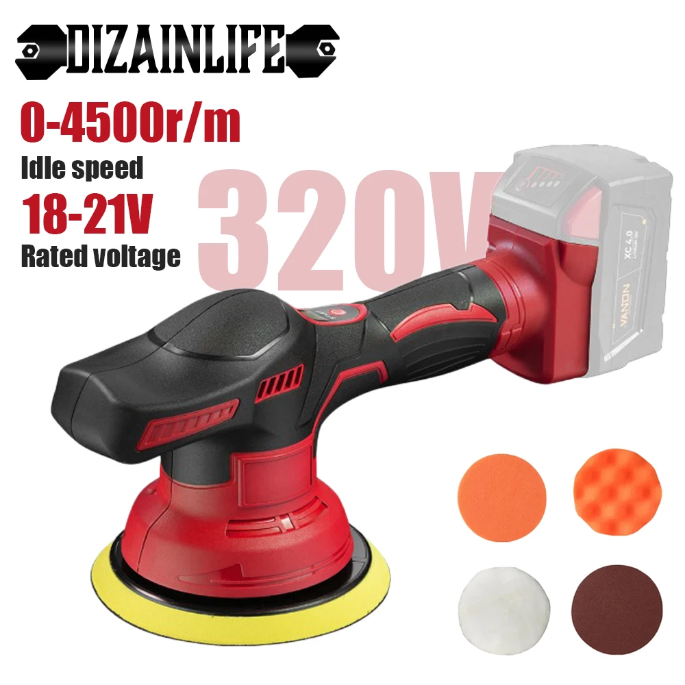 

Cordless Polishing Machine Car Buffer Polisher Automobile Electric Waxing Repairing Sander Polish for Milwaukee 18V Battery