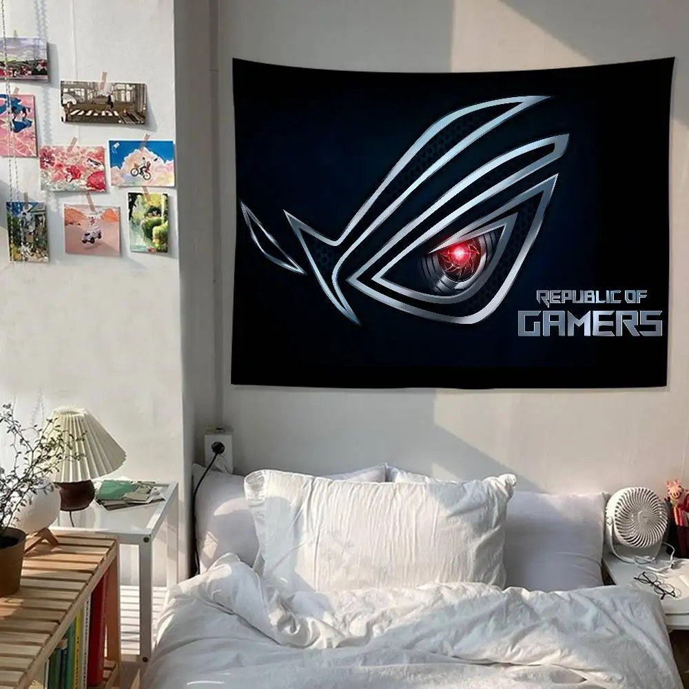 Brand A-ASUS R-ROG R-Republic O-Of Game Colorful Tapestry Wall Hanging Bohemian Wall Tapestries Mandala Wall Hanging Sheets