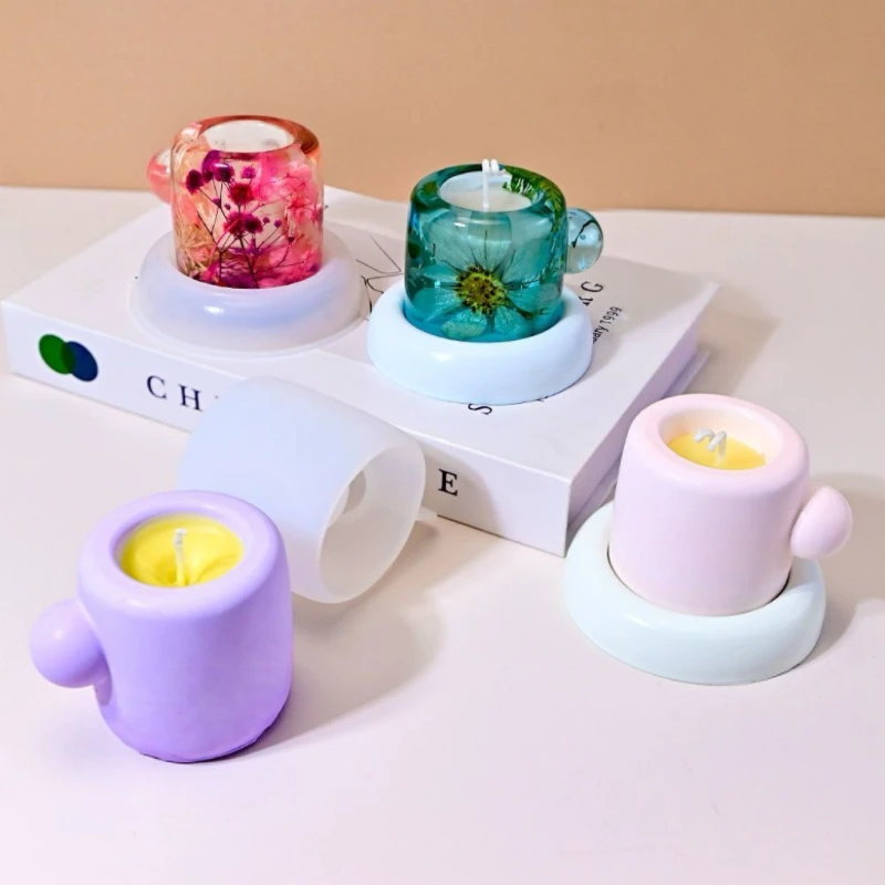 

Реалистичная кружка, силиконовая форма, корейский стиль, бетонная чашка для свечей, кашпо для сочных изделий, цементные восковые контейнеры, декор, форма для эпоксидной смолы