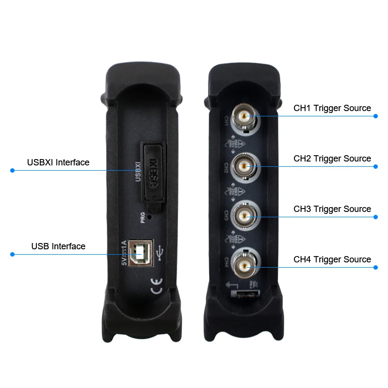 Hantek 6074BE PC USB Digital Storage Virtual Oscilloscope 2.0 Interface 4CH 70MHZ Handheld Portable Osciloscopio Support WIN10