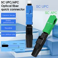 COMPTYCO SC APC Fiber Optic Fast Connector Single Mode Fiber Optic Adapter FTTH Fiber Quick Connector Field Assembly