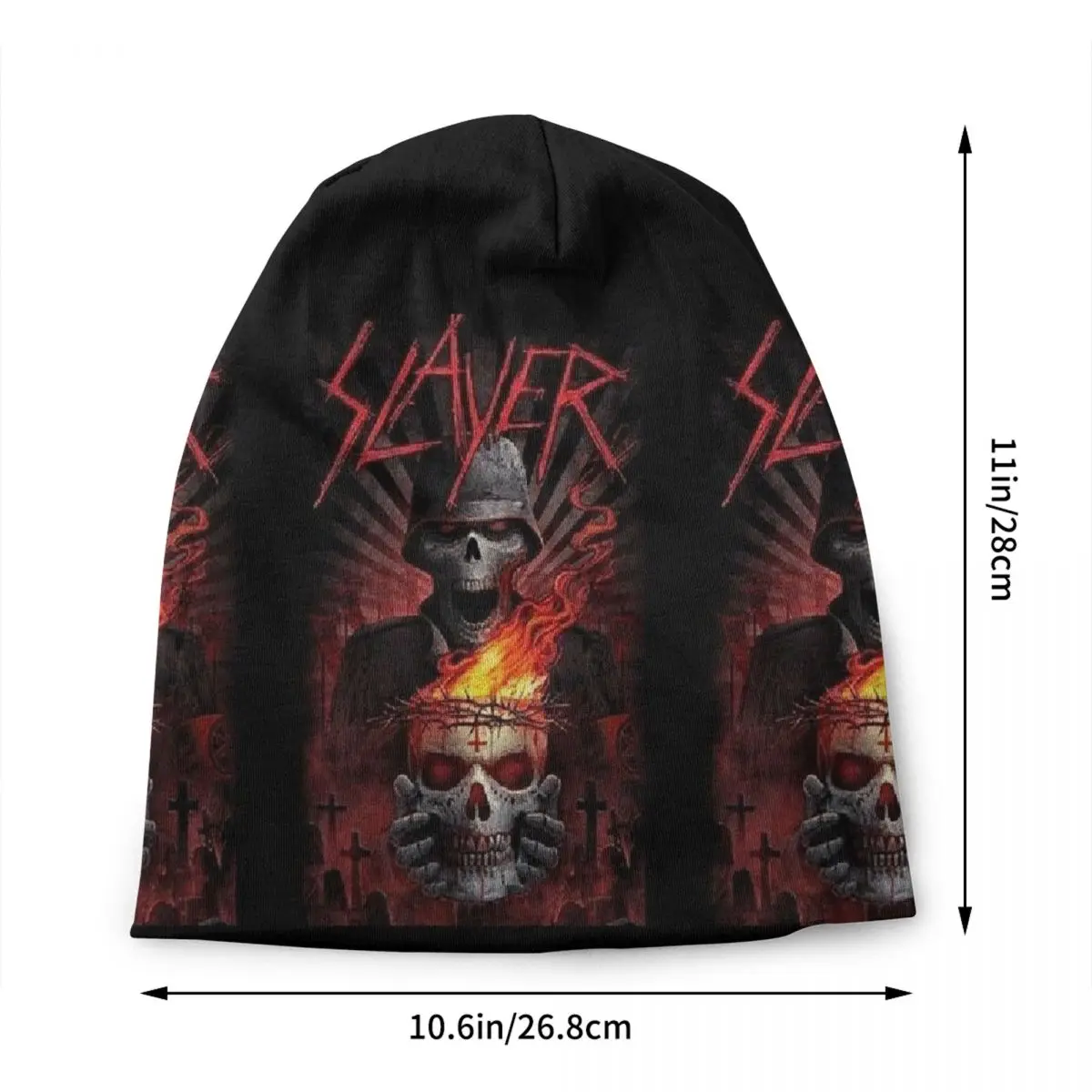 Heavy Metal Rock Band Slayers Skullies Beanies Caps Fashion Winter Warm Men Women Knitted Hats Unisex Adult Bonnet Hats