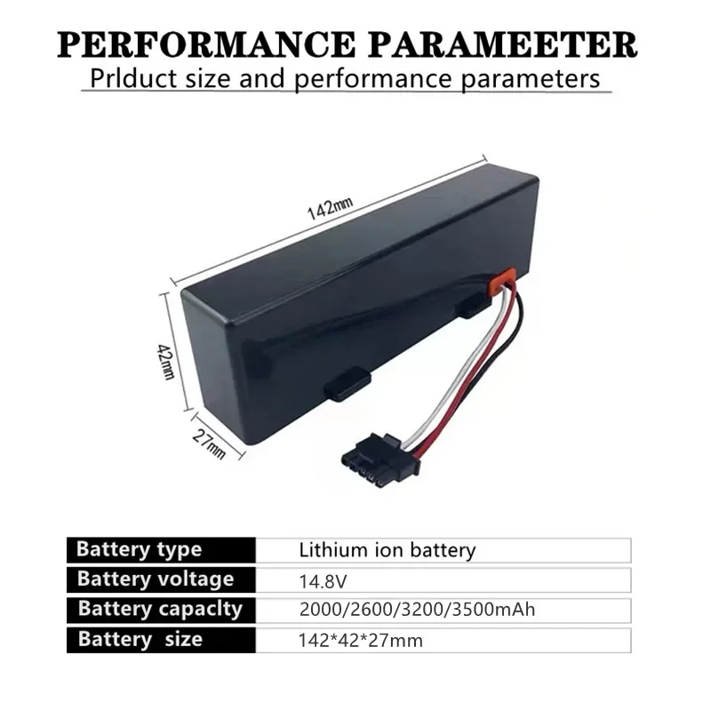 Reemplazo de la batería del robot aspirador Mijia mop Pro STYTJ02YM accesorio 14,8 V 2600 mAh 18650 batería de iones de litio