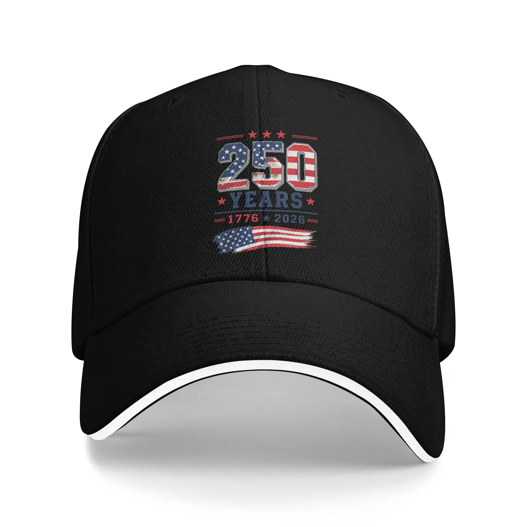 4th of July USA 250th Anniversary America Flag Casual Baseball Cap Summer Trucker Hat Sun Visor Hip Hop Hats Baseball Caps