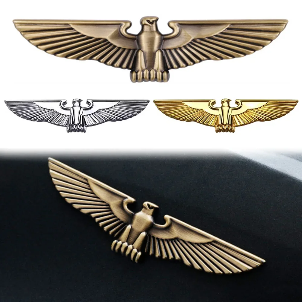 3D Car Stickers Metal Eagle Emblem Car Stickers Badge Decal Decoration Stickers Universal for Most Cars Body Side Mark