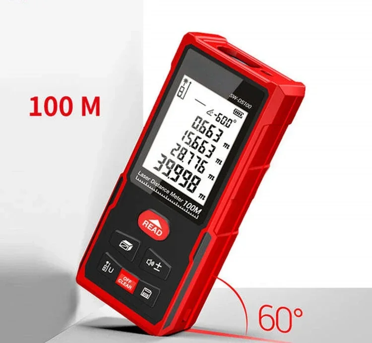 

SW-DS50 Infrared Laser Rangefinder SW-DS120 Handheld Electronic Ruler SW-DS70 English Version