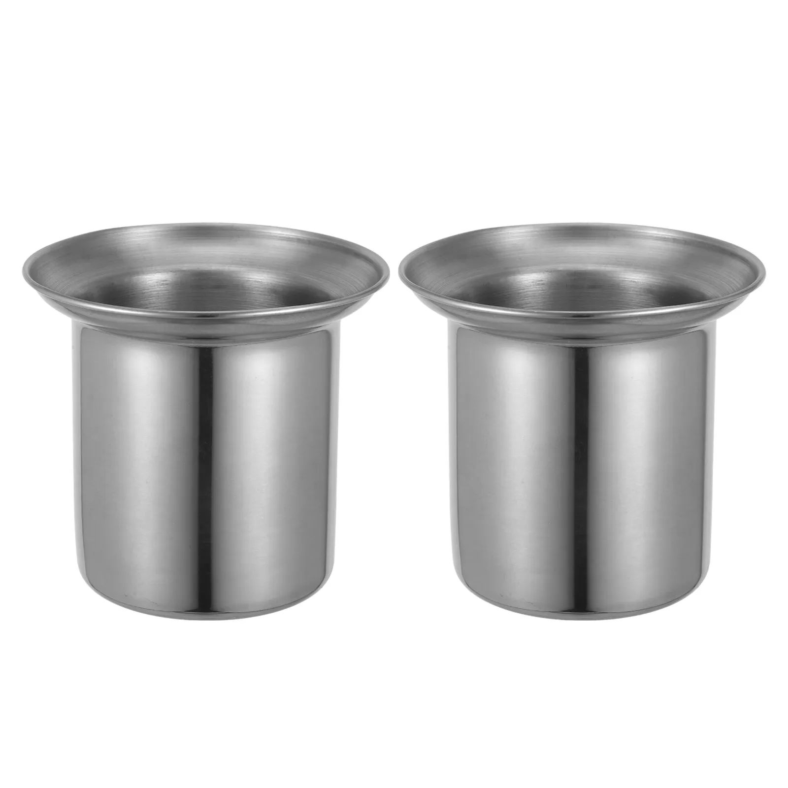 

2Pcs Toilet Brush Holder Sleek Stainless Steel Toilet Brush Stand with Ventilated Base Drainage System for Contemporary Bathroom