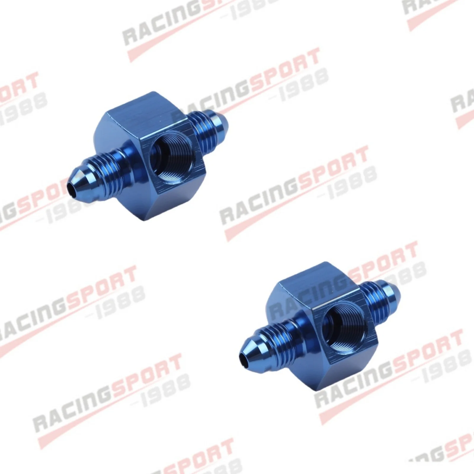 

2pcs ADLERSPEED 3AN AN-3 To -3AN Fuel Pressure Gauge Fitting Adapter 1/8" NPT Blue