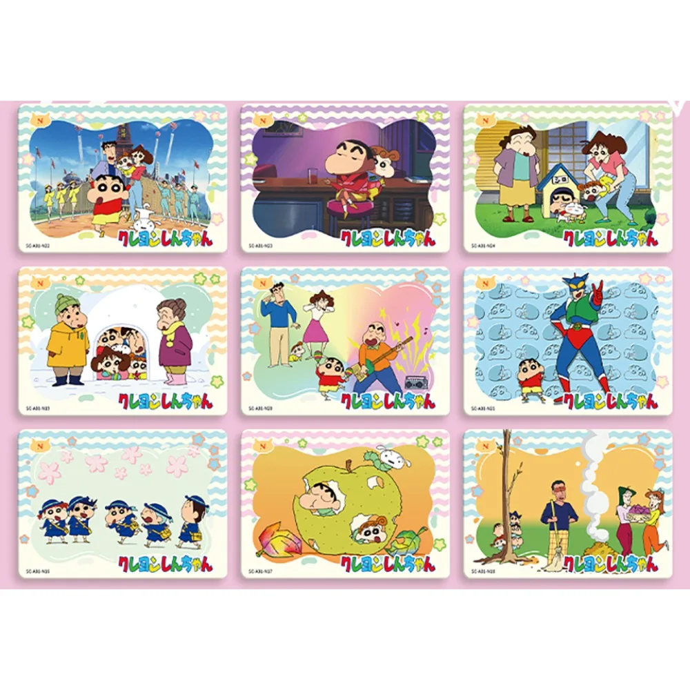 KAYOU – cartes de Collection Crayon Shin-chan authentiques, profondeur aimé, partition élevée, comédie familiale, personnage d'anime, cartes rares et limites, cadeaux