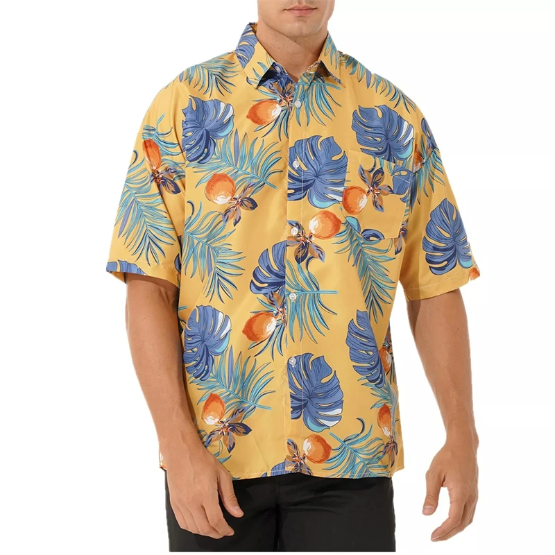 

Hawaiian Vacation Shirt For Men's Clothing Sea Beach Casual Short Sleeves Shirts Outdoor Daily Comfortable Loose Street Blouse