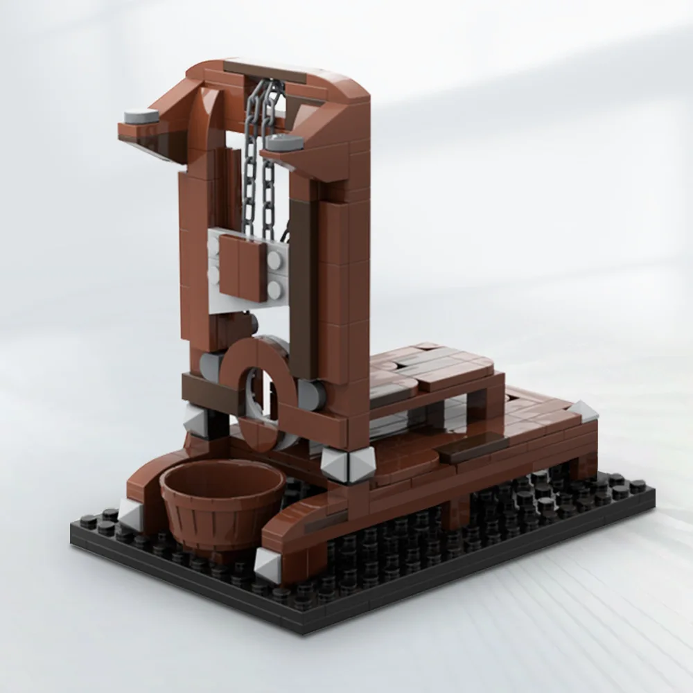MOC Historical Mechanical Brick Model Small Interlocking Bricks Puzzle Toy Hand-Assembled Structure Fun Hobby Gift for Builders