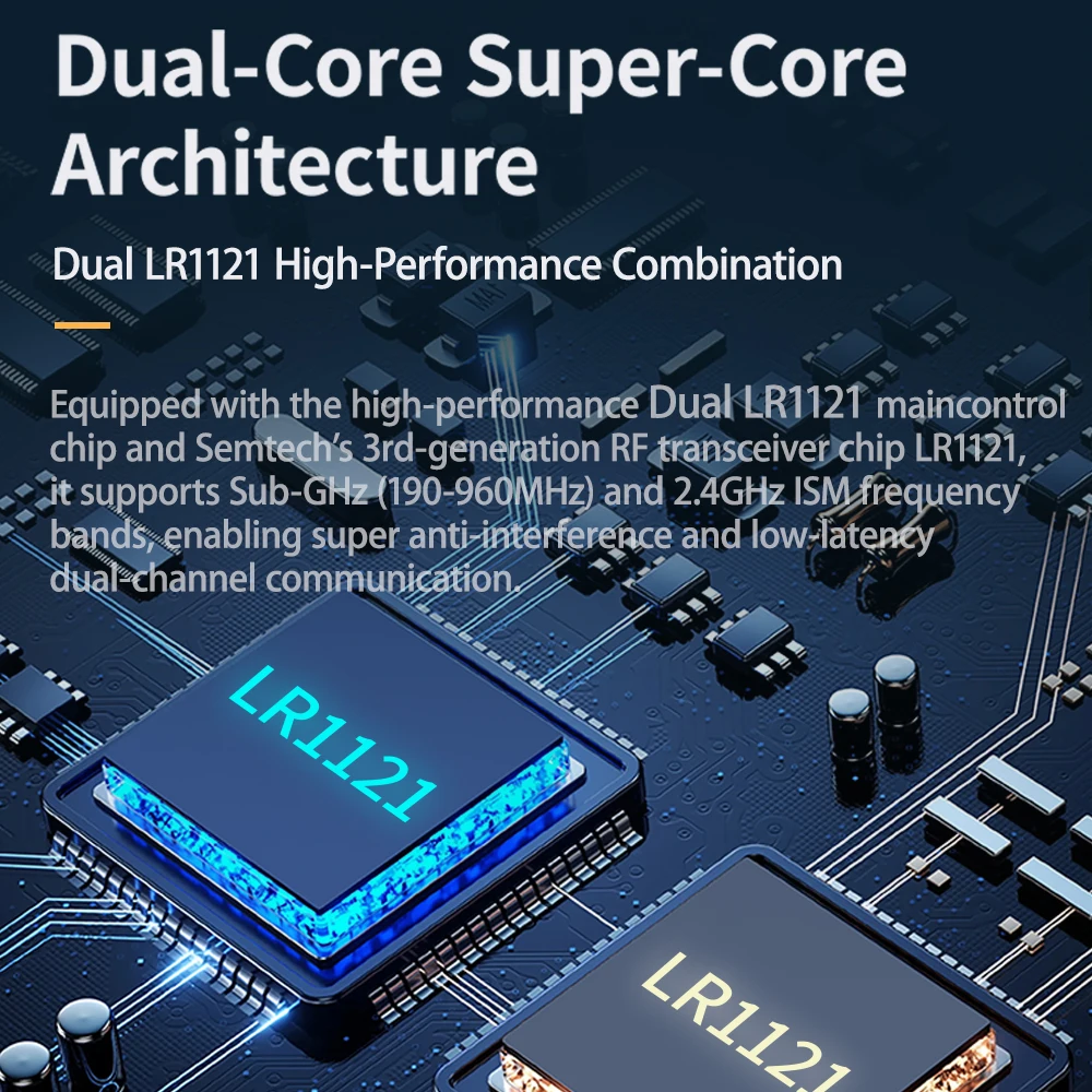 HPXGRC Super X Dual ELRS Ricevitore ELRS 2.4G + 915M Banda di frequenza Chip LR1121 integrato per RC FPV Racing Freestyle Drone