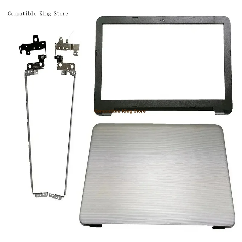 New Laptop Case Kit For HP Pavilion 15-AY 15-AC 15-BA BD AF TPN-C125 250 255 G4 G5 854987-001 LCD Back Cover+Bezel+Hinges Silver