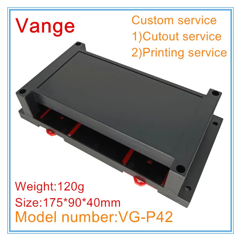 Vange electronics PLC junction box 175*90*40mm ABS plastic project box PCB housing