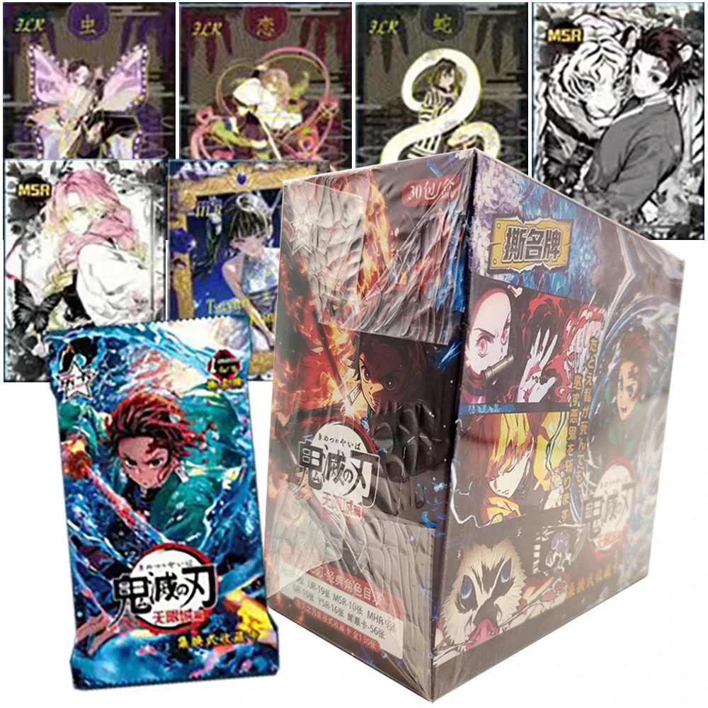 

Demon Slayer Rare Character Card Fans Collection Fantasy Battle Anime Creative Peripheral Exquisite Card Gifts Family Table Toys