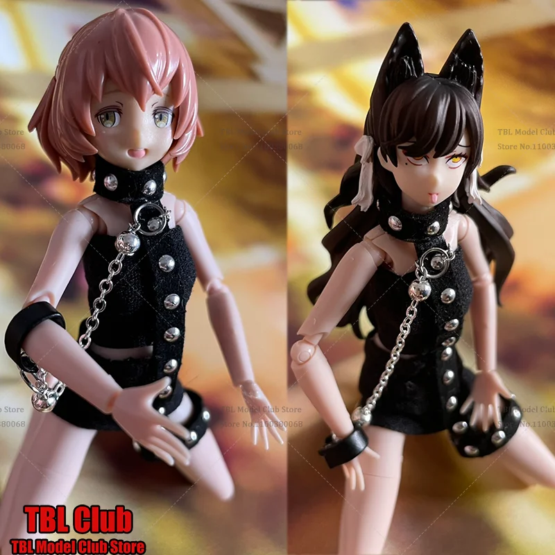 

1/12 Scale Female Clothes Black Sexy Bind Uniform Set For Mobile Suit Girl 6-inch 30MS Alphamax Fag Aga figma Figure Soldier