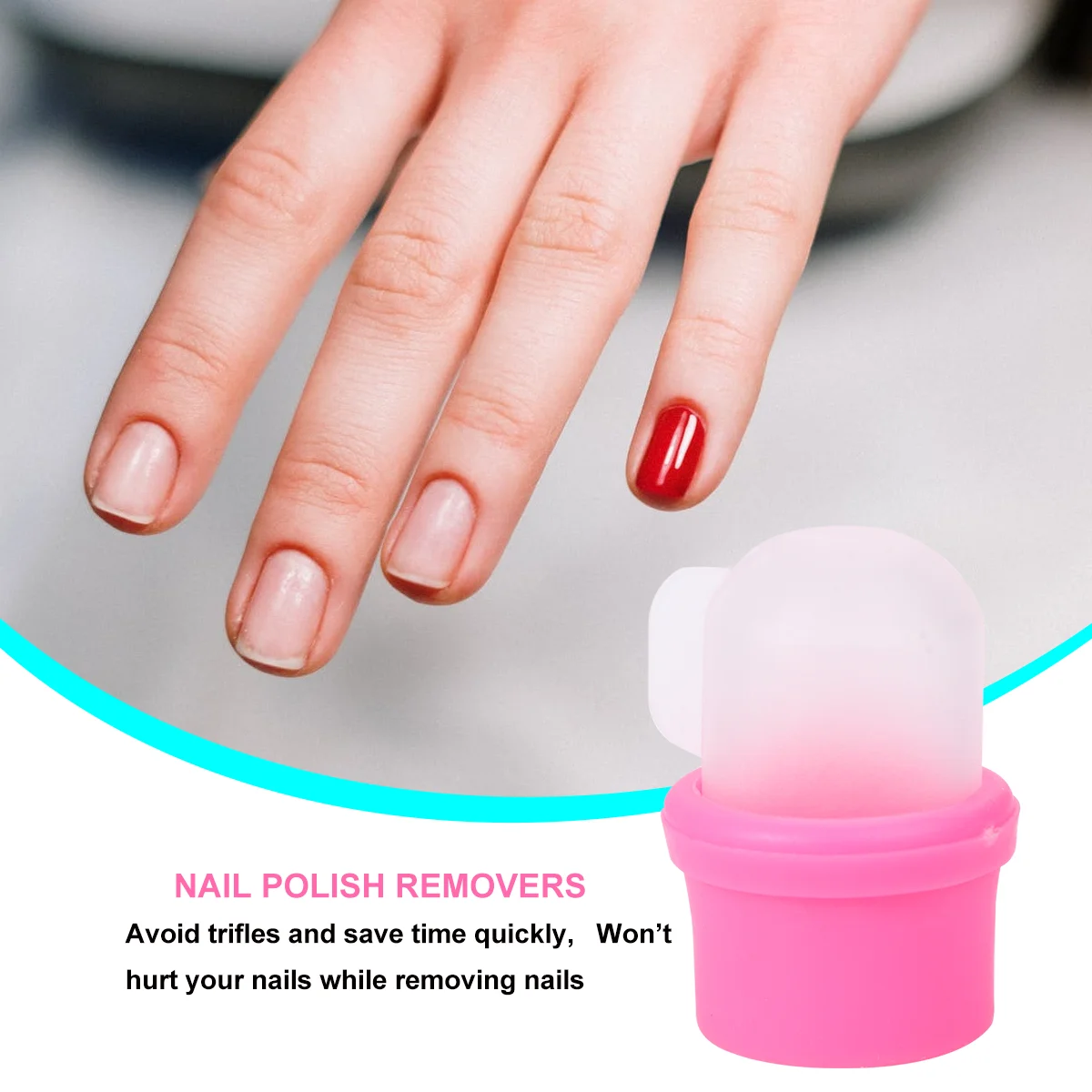 10 PCS Nail Nails Supplies Polish Remover Gel Soaker Covers Removing Removers Manicure Tools Barreled