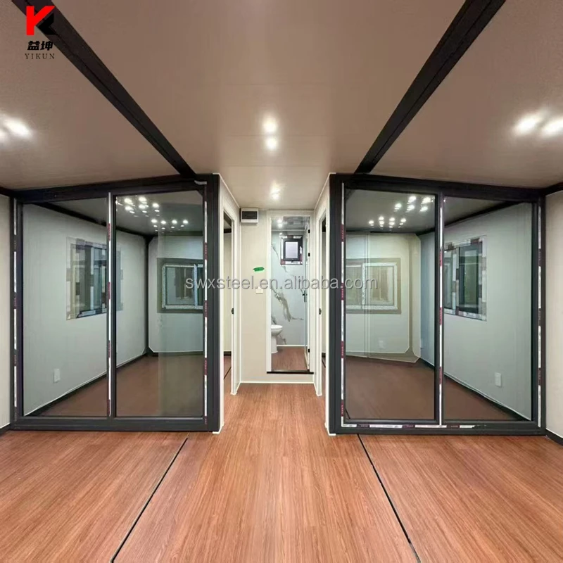 20Ft 40Ft Expandable Container Prefabricated House With Kitchen Villa Prefab Granny Flat Portable Home Casa Portable
