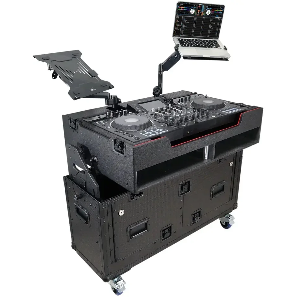 パイオニア用油圧リフトフライトケース、簡単な格納式、フリップ対応、XDJ-XZ、DDJ-SZ2、DDJ-SX3、DDJ-1000