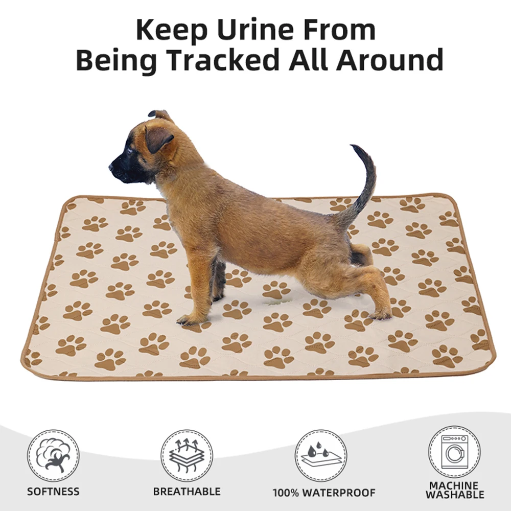 4 Layers Pet Dog Pee Pad Reusable Non-slip Machine Washable Pet Puppy Diaper Mat Breathable Training Pee Pad New Pet Supplies