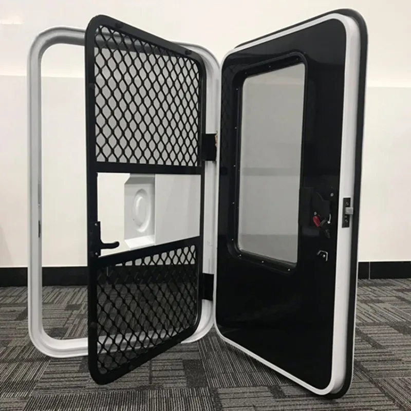 Factory Direct Sale RV Acrylic Glass Teardrop Door With Enhanced Insulation For Energy Efficiency RV Teardrop Door