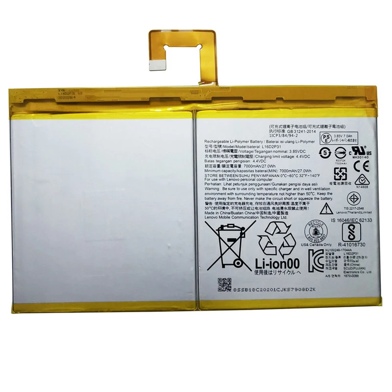 100% Original New Battery For Lenovo Tab4 Tab 4 10 / 10 REL / 10 PLUS TB-X304L X304F TB-X704F X704L X504F X504L 7000mAh Batteria