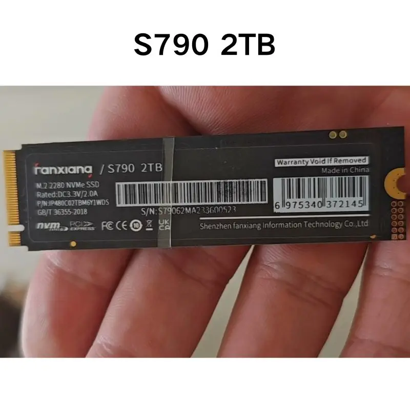 Second hand test OK S790 2TB Solid State Drive