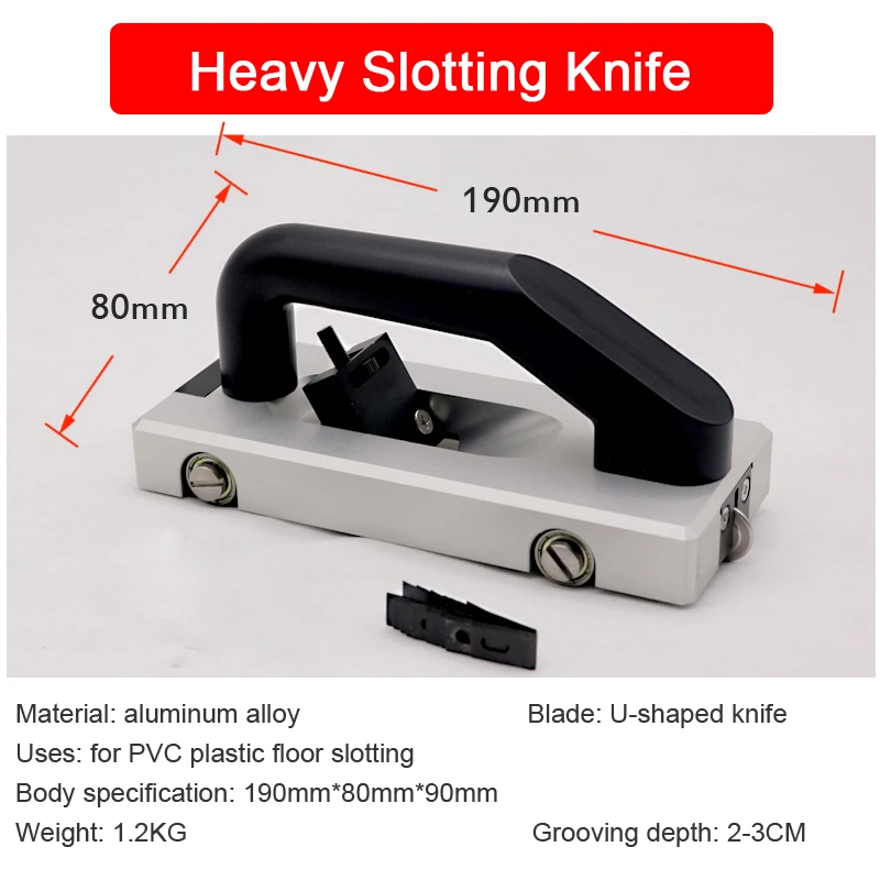 Slotter scanalato con ruote per pavimento in vinile in PVC con lame da 10 pezzi coltello per scanalatura strumento manuale per scanalare Kit di