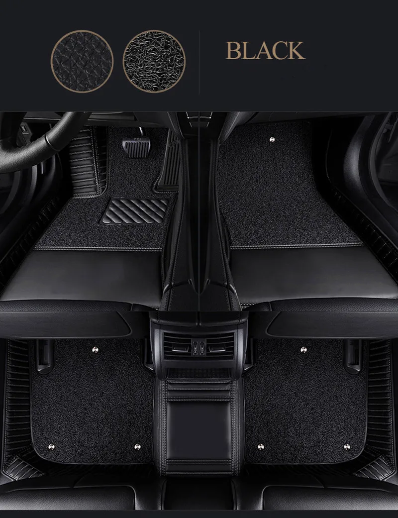

Полный комплект автомобильных ковриков на заказ для Mercedes Benz GLS 400d X167 2025-2020 6 7 мест, 3 ряда, двухслойные ковры для GLS400d 2022